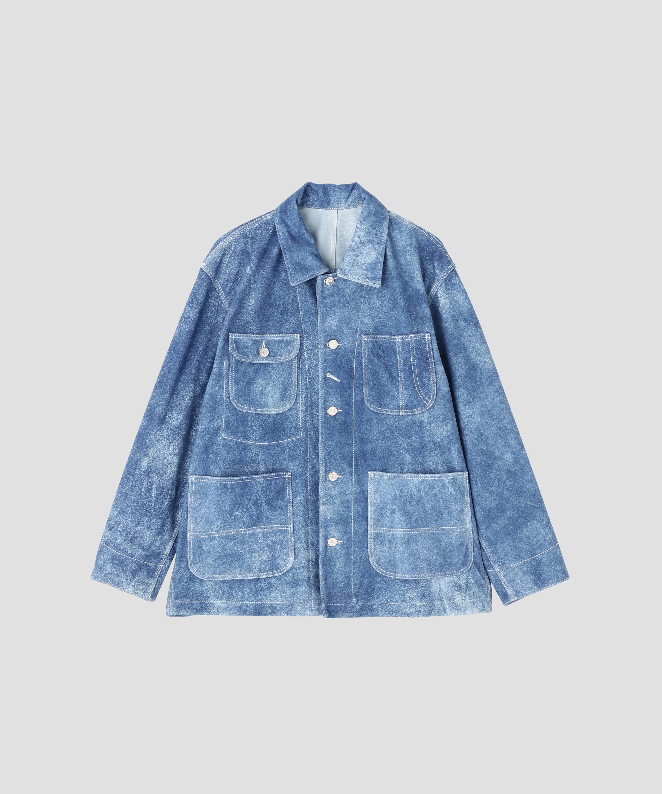 LEATHER COVERALL JACKET ‐Goat suede Antique finish‐ | SEVEN BY SEVEN