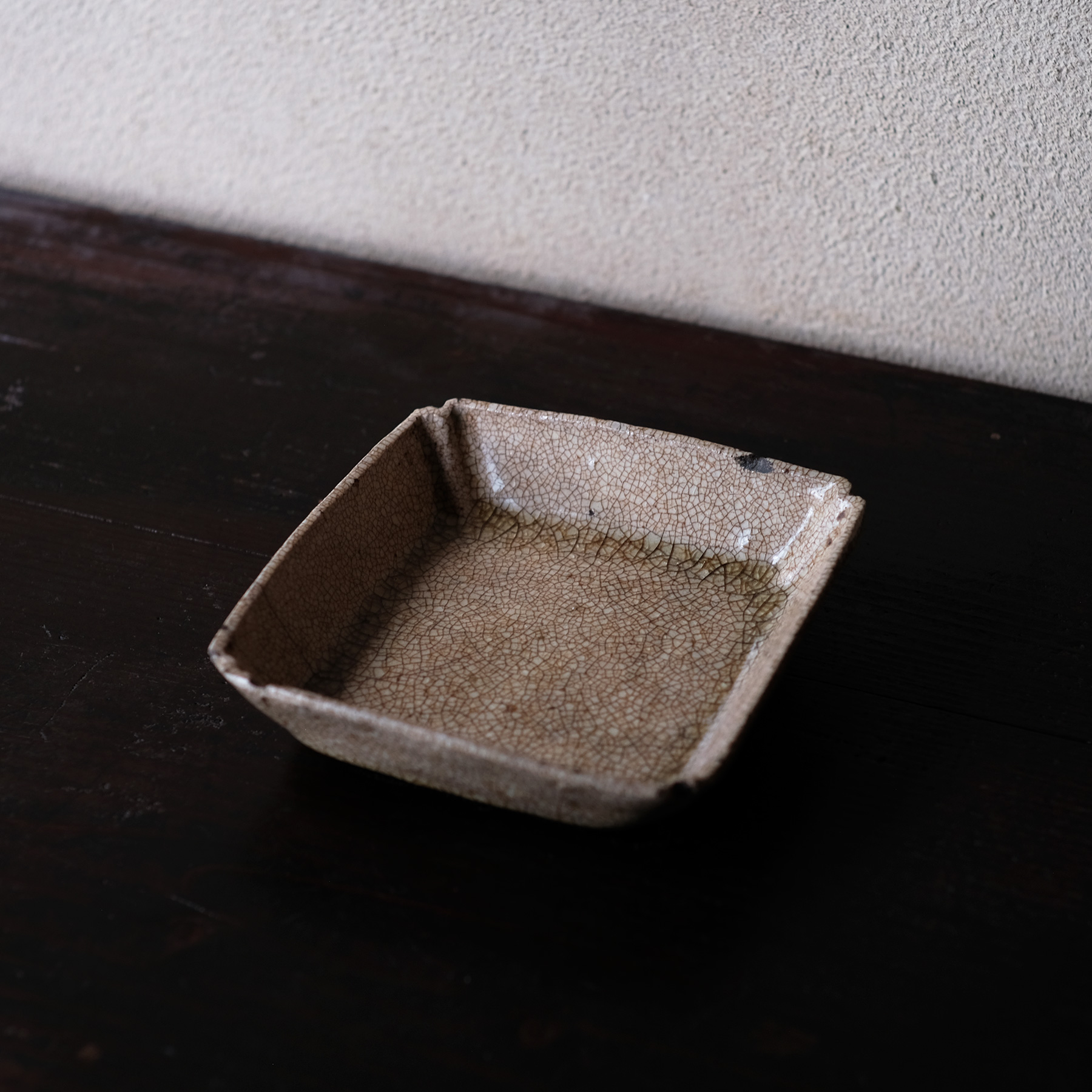 瀬戸 御深井焼 四方皿 | 骨董と詩学 Antique & Poetics | 蛇韻律