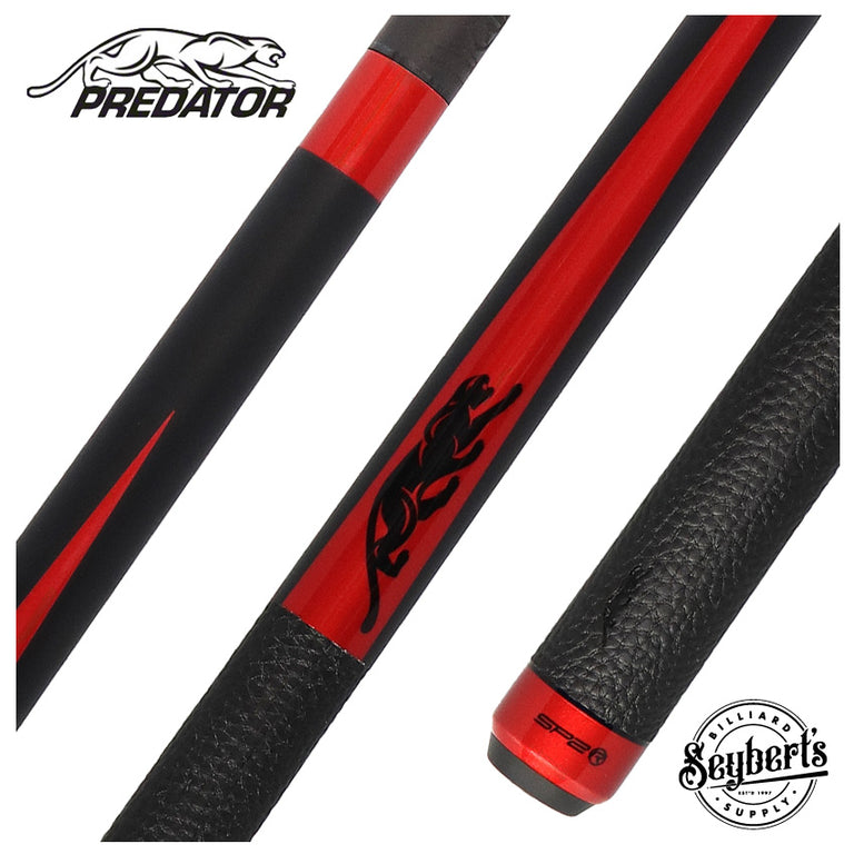 Predator SP2 Matte Black Forearm with Red Points Limited Pool Cue