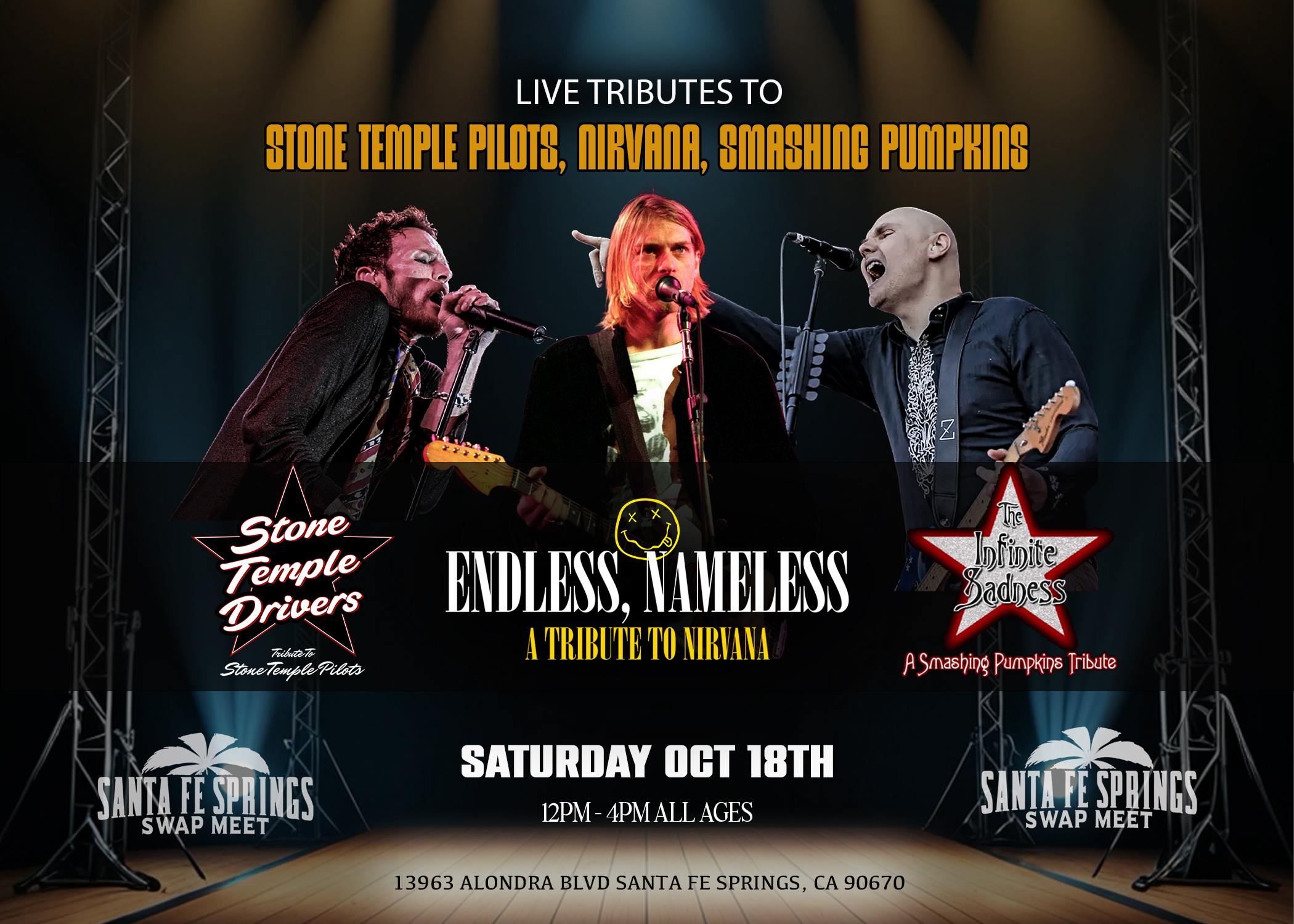 Live Tributes to Stone Temple Pilots, Nirvana, Smashing Pumpkins