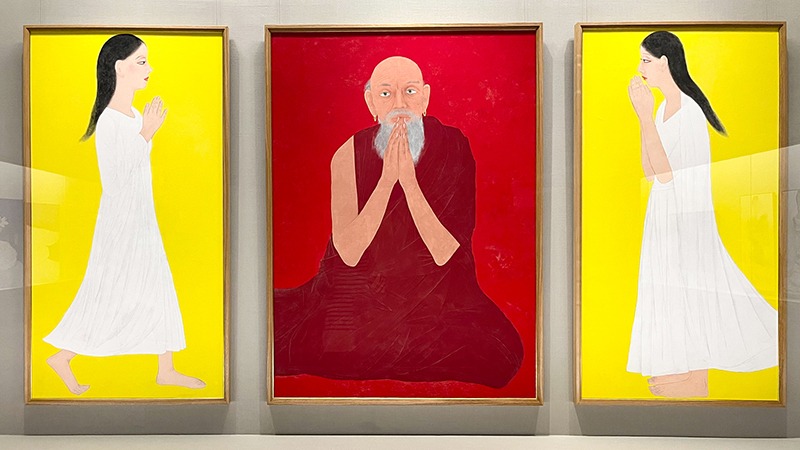 平山郁夫、【トルコ・ベリシラマ村の女】、希少画集画より、状態良好