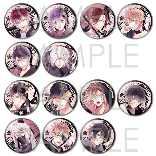 DIABOLIK LOVERS BLACK×CHERRY BLOSSOMS ビッグ缶バッジ | 乙女向け