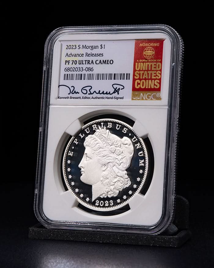 Kenneth Bressett Signed 2023 Silver Dollar Set