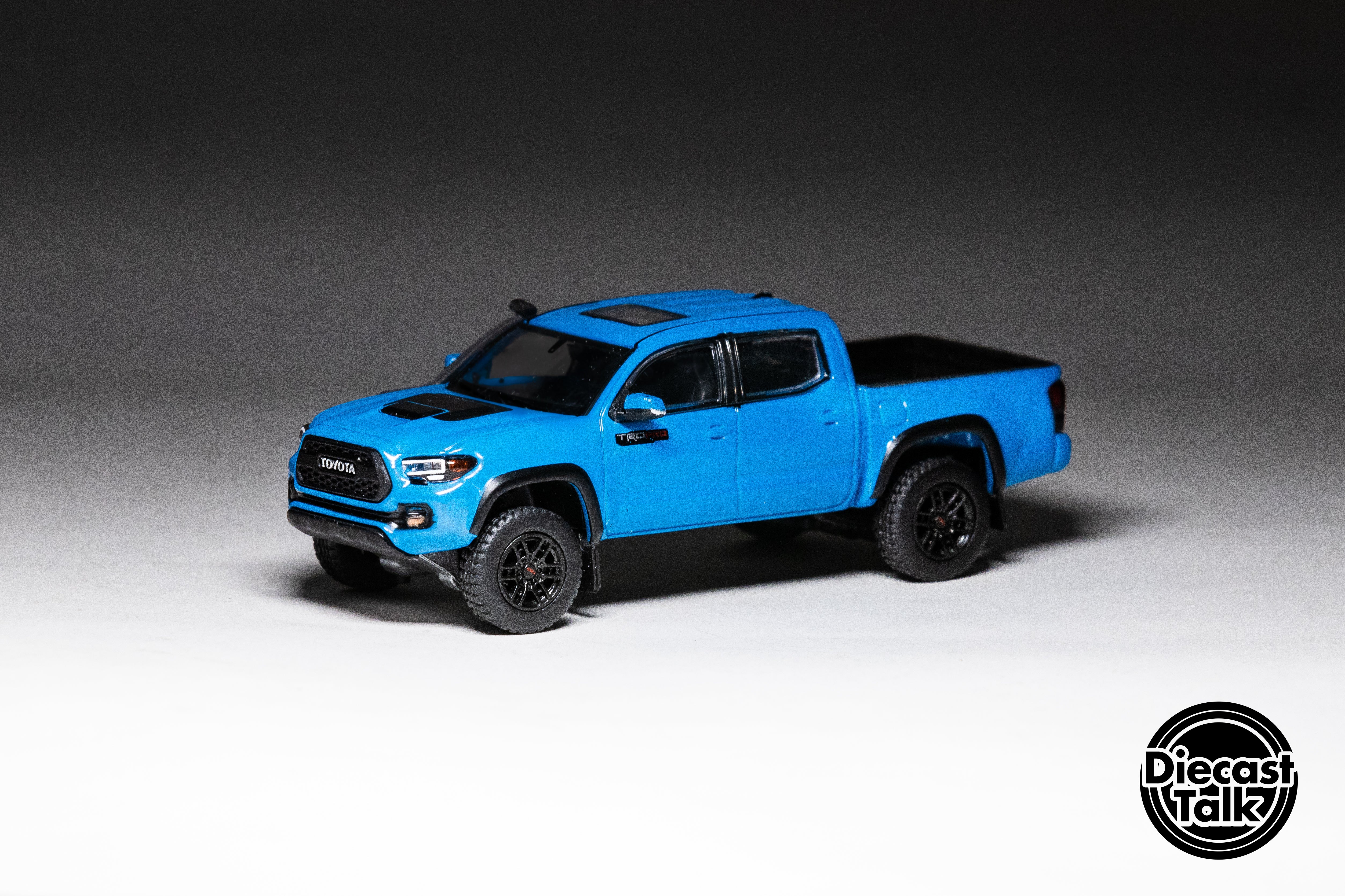 GCD DiecastTalk Exclusive 1/64 Toyota Tacoma TRD PRO Voodoo Blue Ltd 1