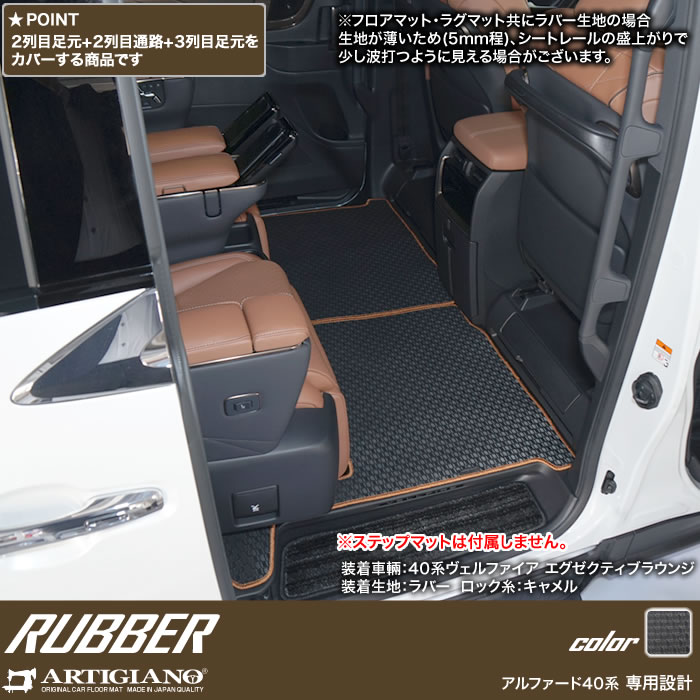 ☆セール対象☆40系 アルファード セカンドラグマット 2列目通路用