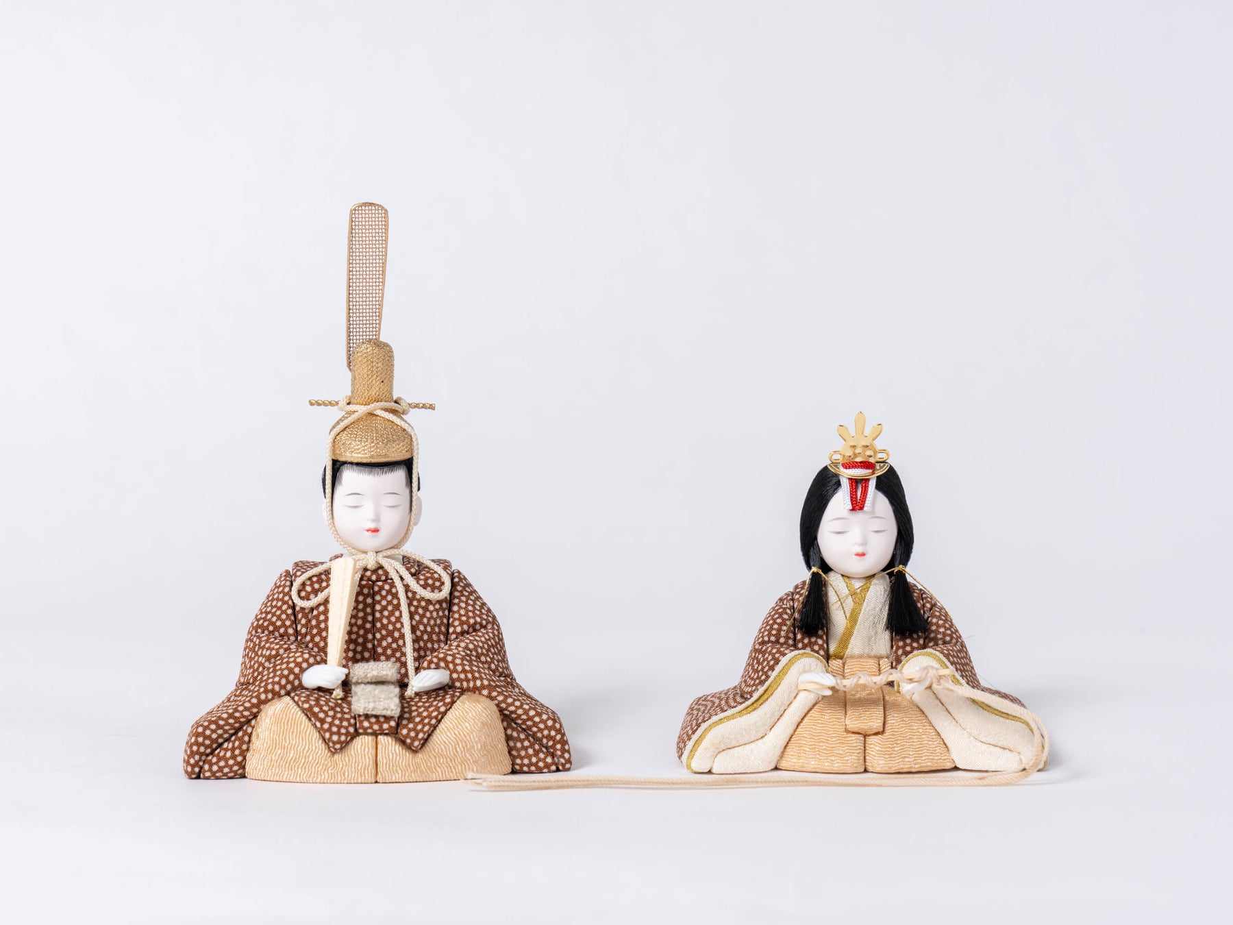 紬平飾り 一秀 木目込み｜雛人形 お雛様 コンパクトでおしゃれ