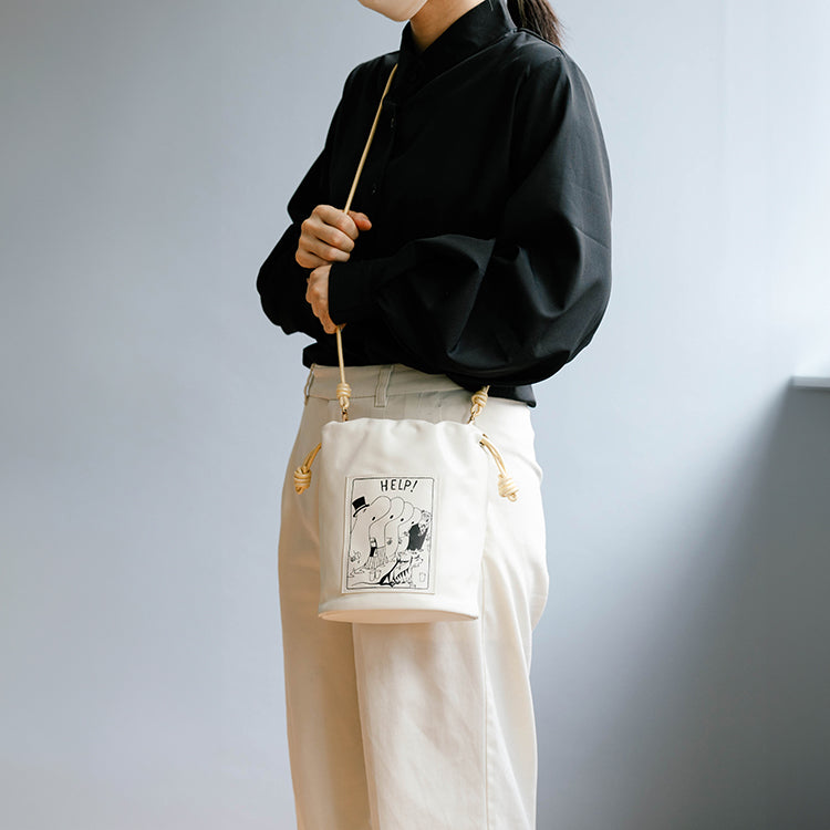 巾着ポシェット（オフホワイト）30001△SALE - MOOMIN SHOP