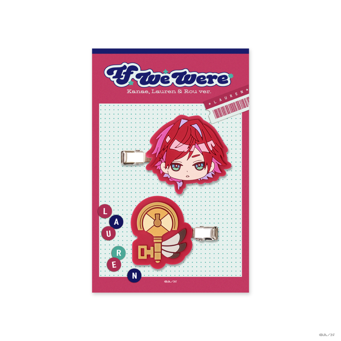 If We Were ~Kanae, Lauren & Rou ver.~】ヘアクリップセット｜にじ