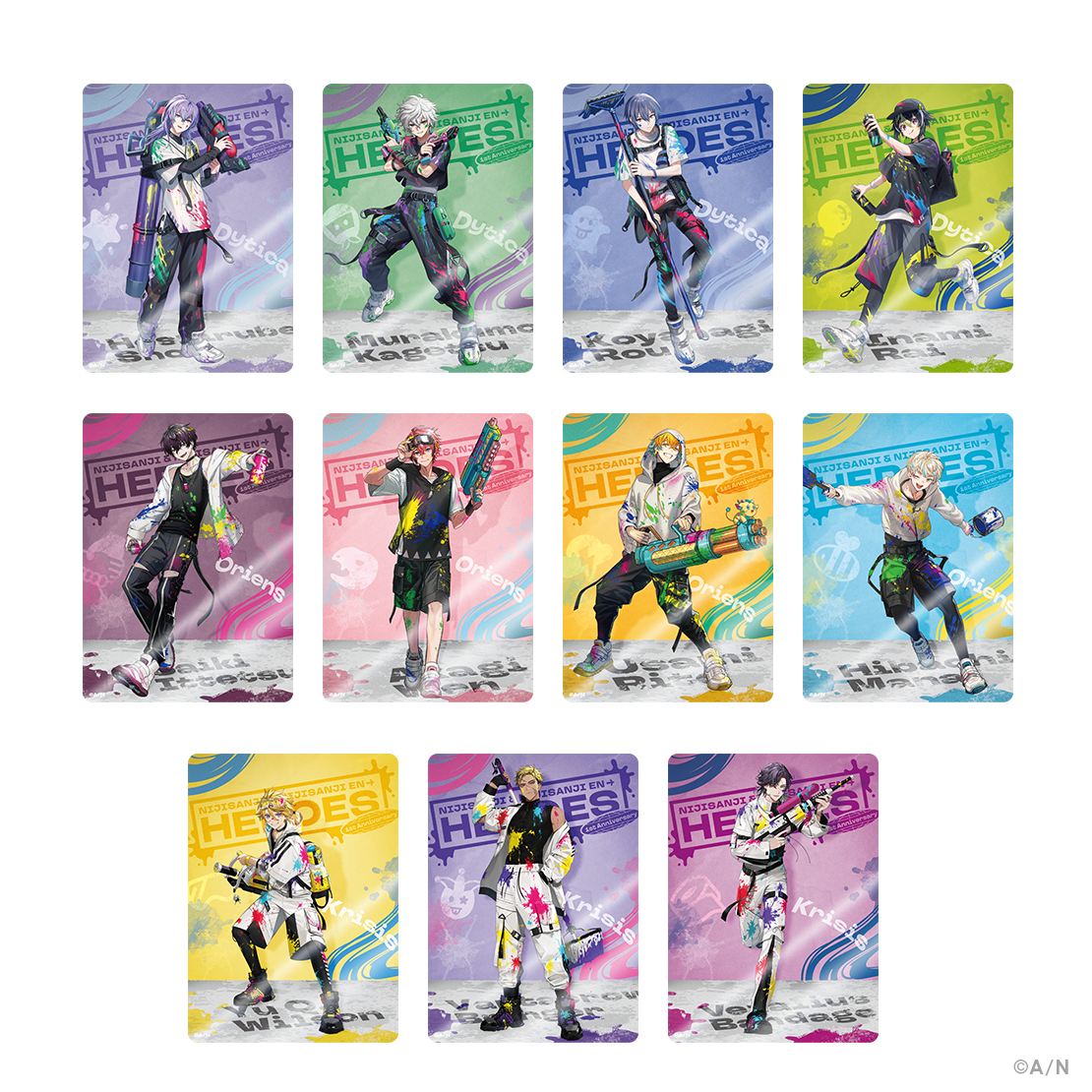 NIJISANJI ＆ NIJISANJI EN HEROES 1st Anniversary】ラバーストラップ