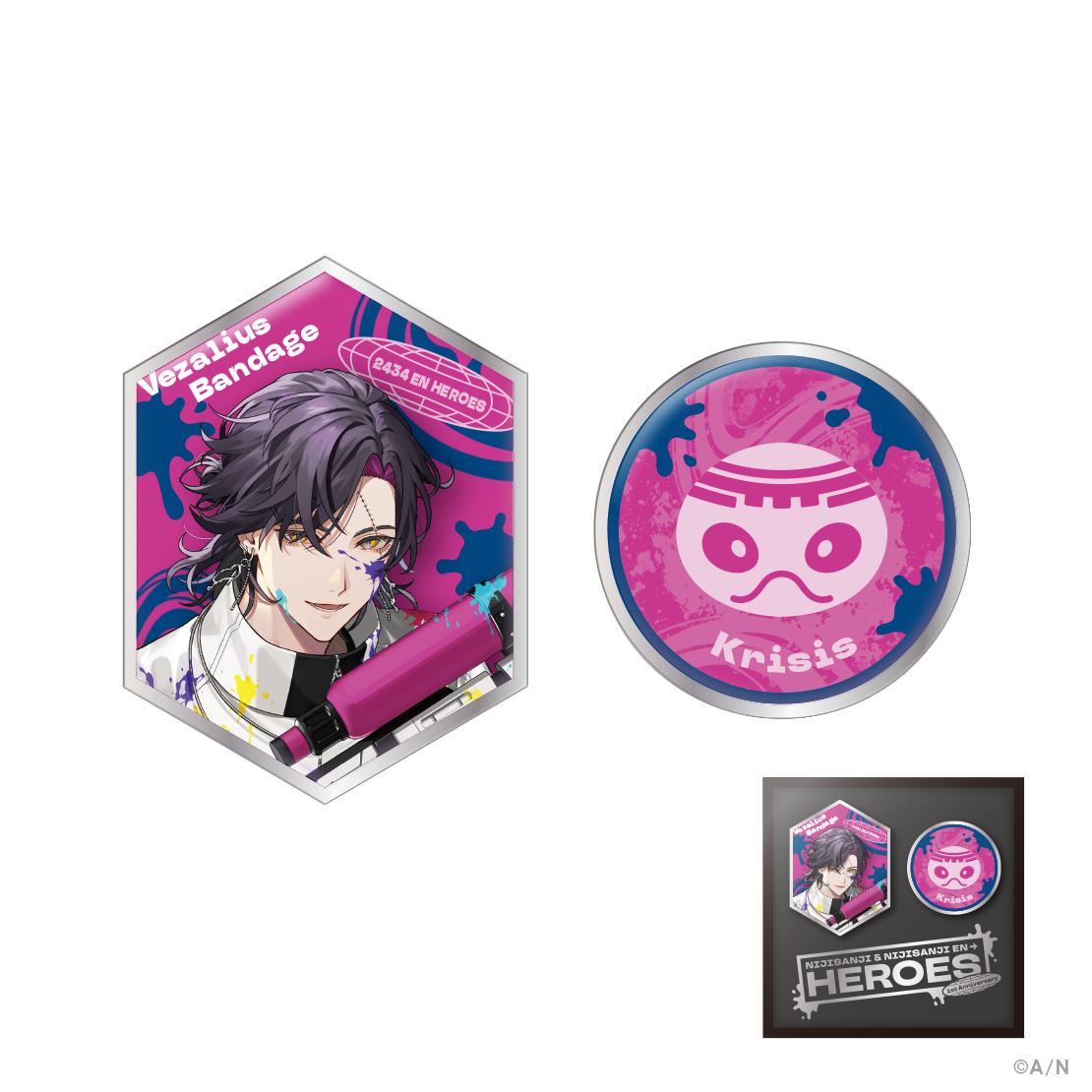 NIJISANJI ＆ NIJISANJI EN HEROES 1st Anniversary】ピンズセット｜に