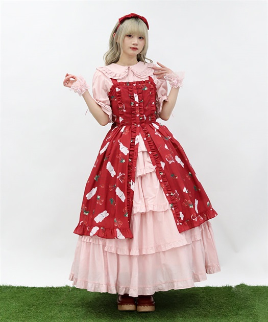 チェリーバニー柄ジャンスカ【期間限定価格】 | axes femme online shop