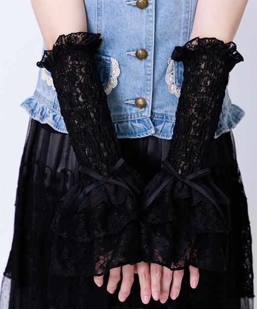 フリル×レースアームカバー | axes femme online shop