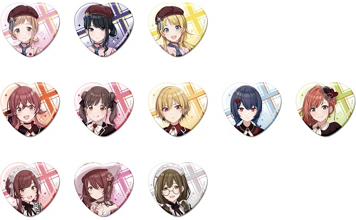 アイドルマスター シャイニーカラーズ ハート缶バッジ