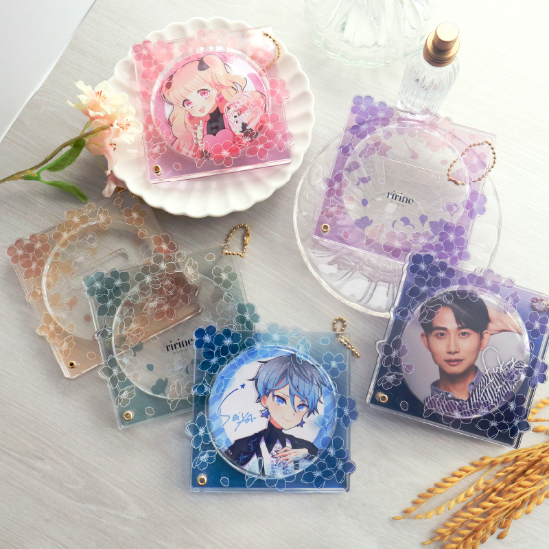缶バッジアクリルフレーム75mm 桜 紫色| FUKUYA ONLINE フクヤオンライン