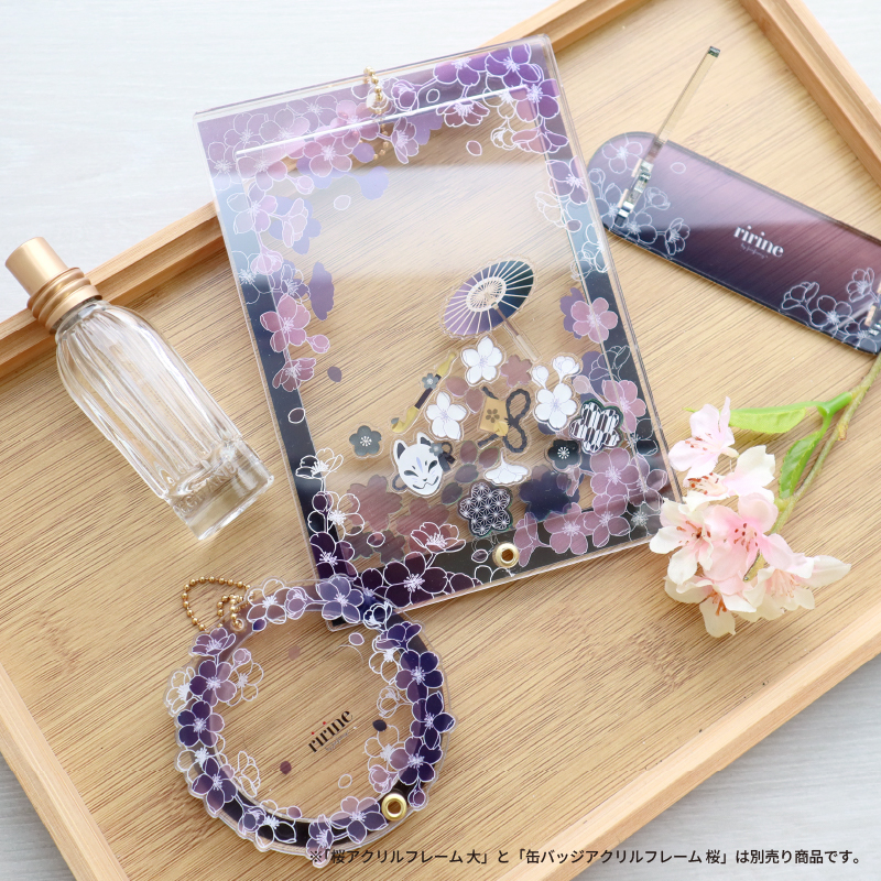 缶バッジアクリルフレーム 桜 黄色| FUKUYA ONLINE フクヤオンライン