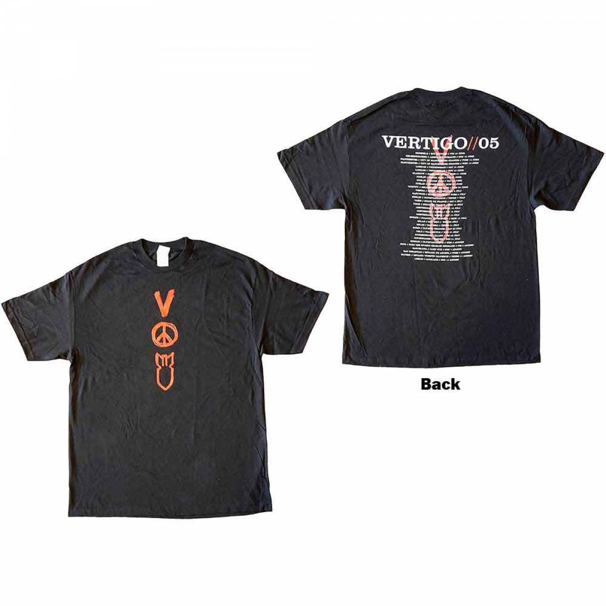 予約商品】U2 バンドTシャツ ユニセックス: Vertigo Tour 2005 Symbols