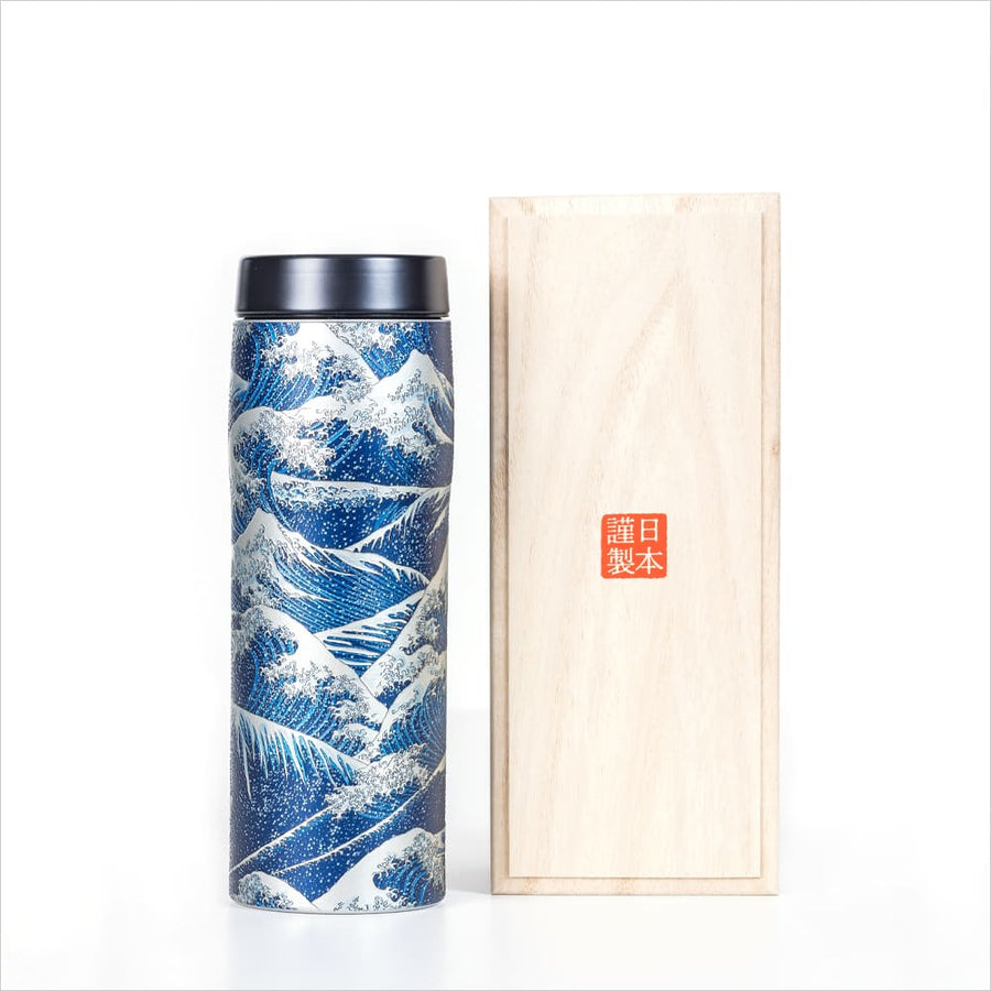 タイガー魔法瓶 アートボトル （大波/青） – Shop of Hokusai ｜ 北斎