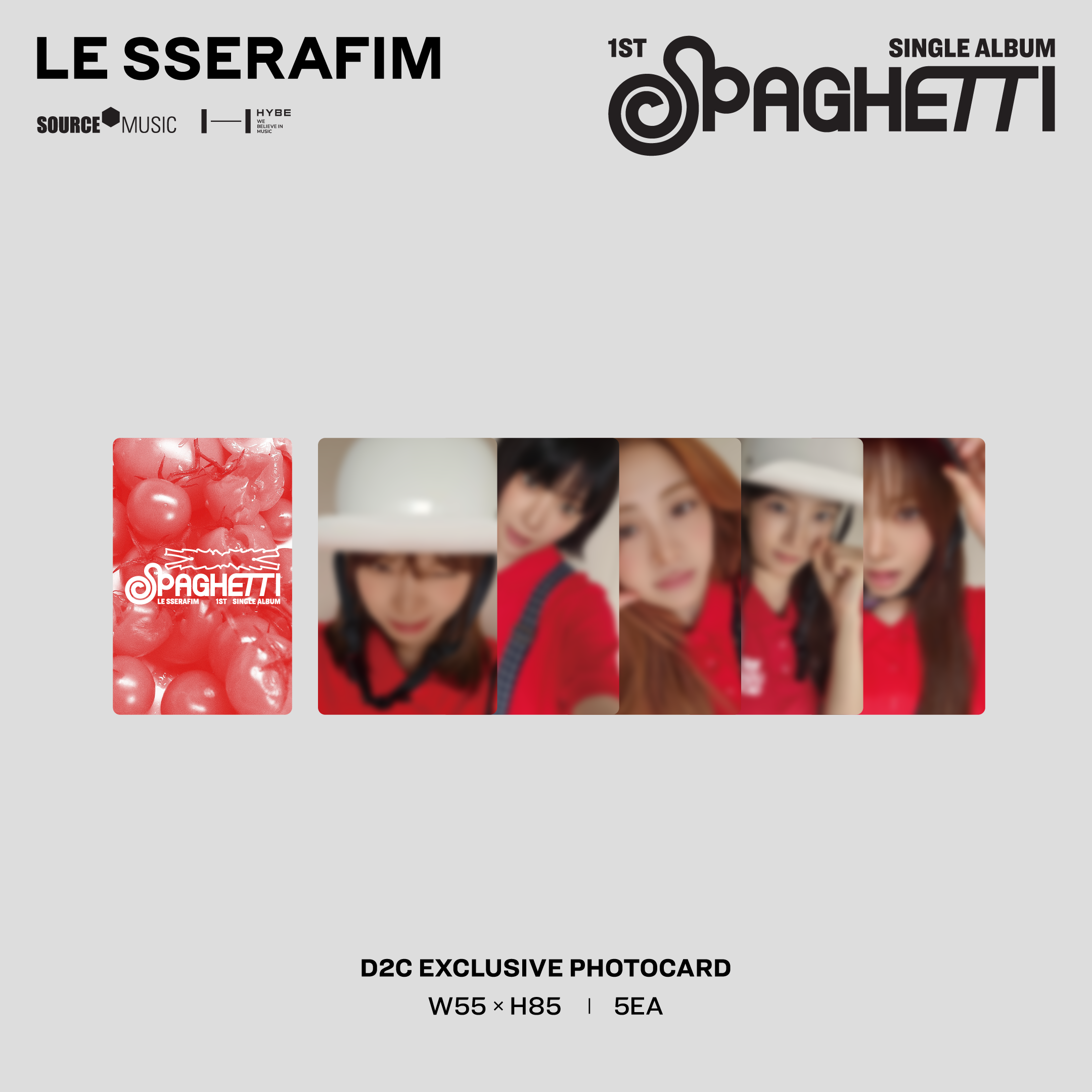 1st Single Album 'SPAGHETTI' - LE SSERAFIM Official Store