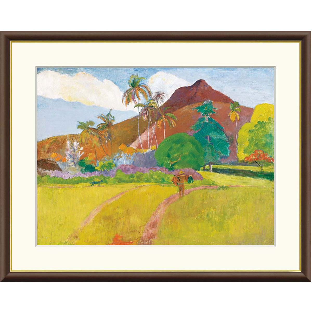 楽天市場】有名 画家 ゴーギャン 「 タヒチの山 」J1-146 ポール