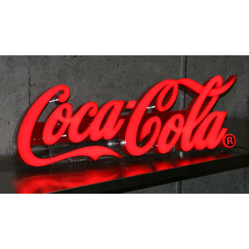 楽天市場】【取寄品】 コカ・コーラ ブランド LEDレタリングサイン LED