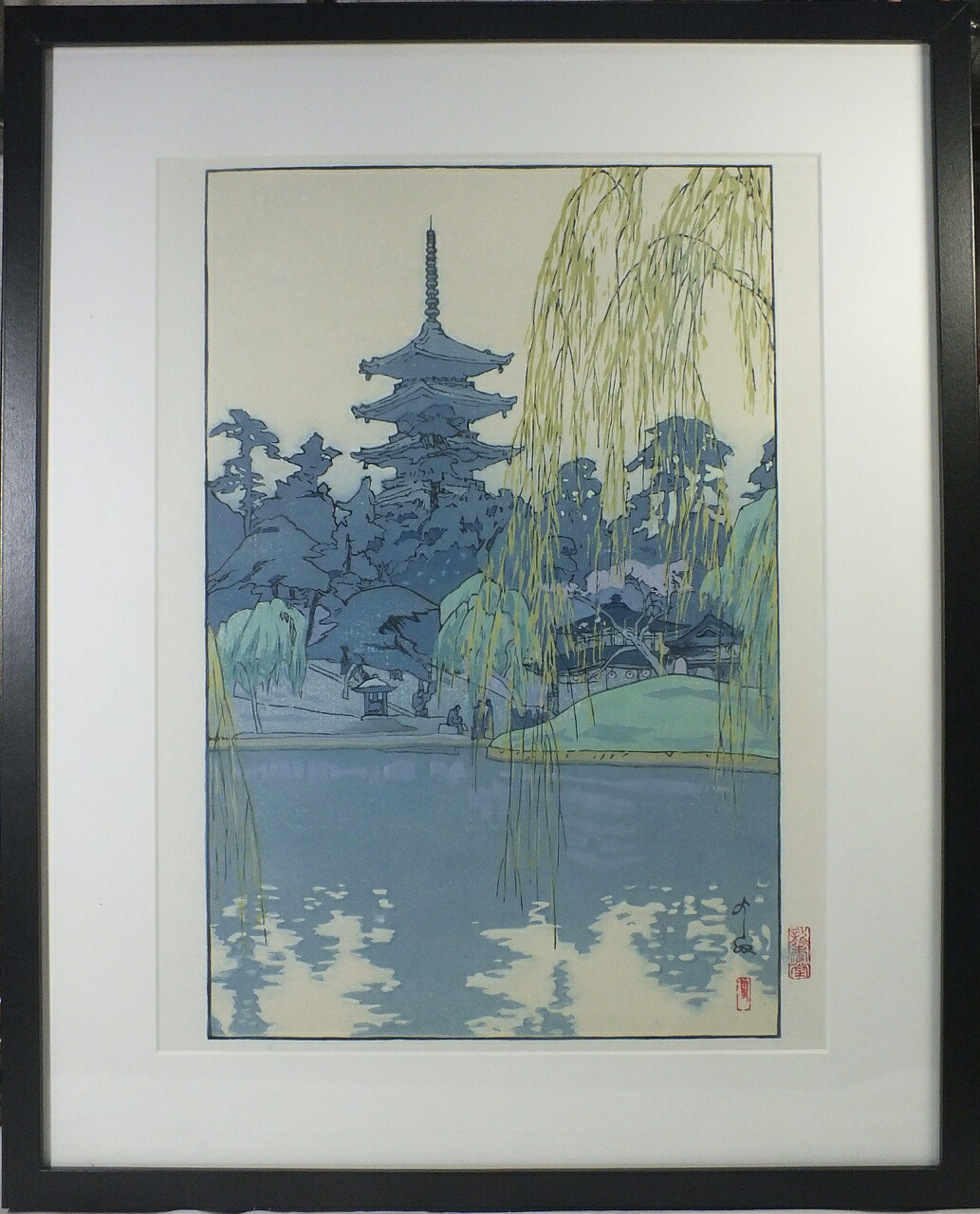 楽天市場】□龍香堂□ 復刻木版画 吉田博『冨士拾景 朝日』額装済 : 龍香堂