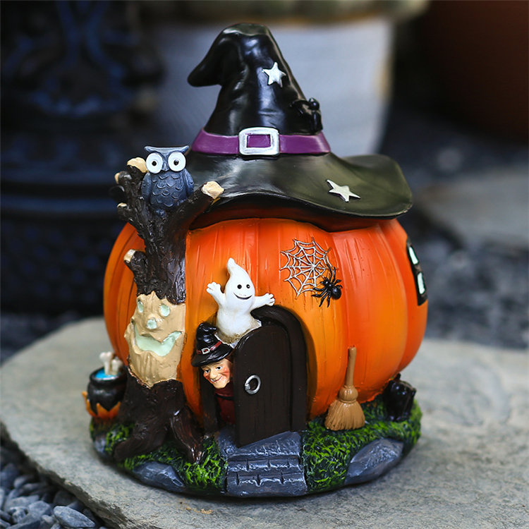 楽天市場】【P2倍☆5%OFF】ハロウィン 飾り カボチャ 置物 ウイッチ