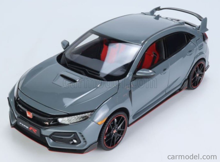 楽天市場】ミニカー 1/18 ホンダ・シビック タイプR FK8 グレー色 LCD