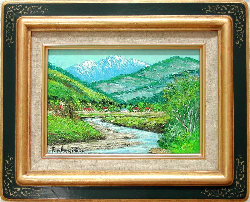楽天市場】絵画 油絵 木曽 駒ヶ岳 （岡島哲夫） 送料無料 【海・山