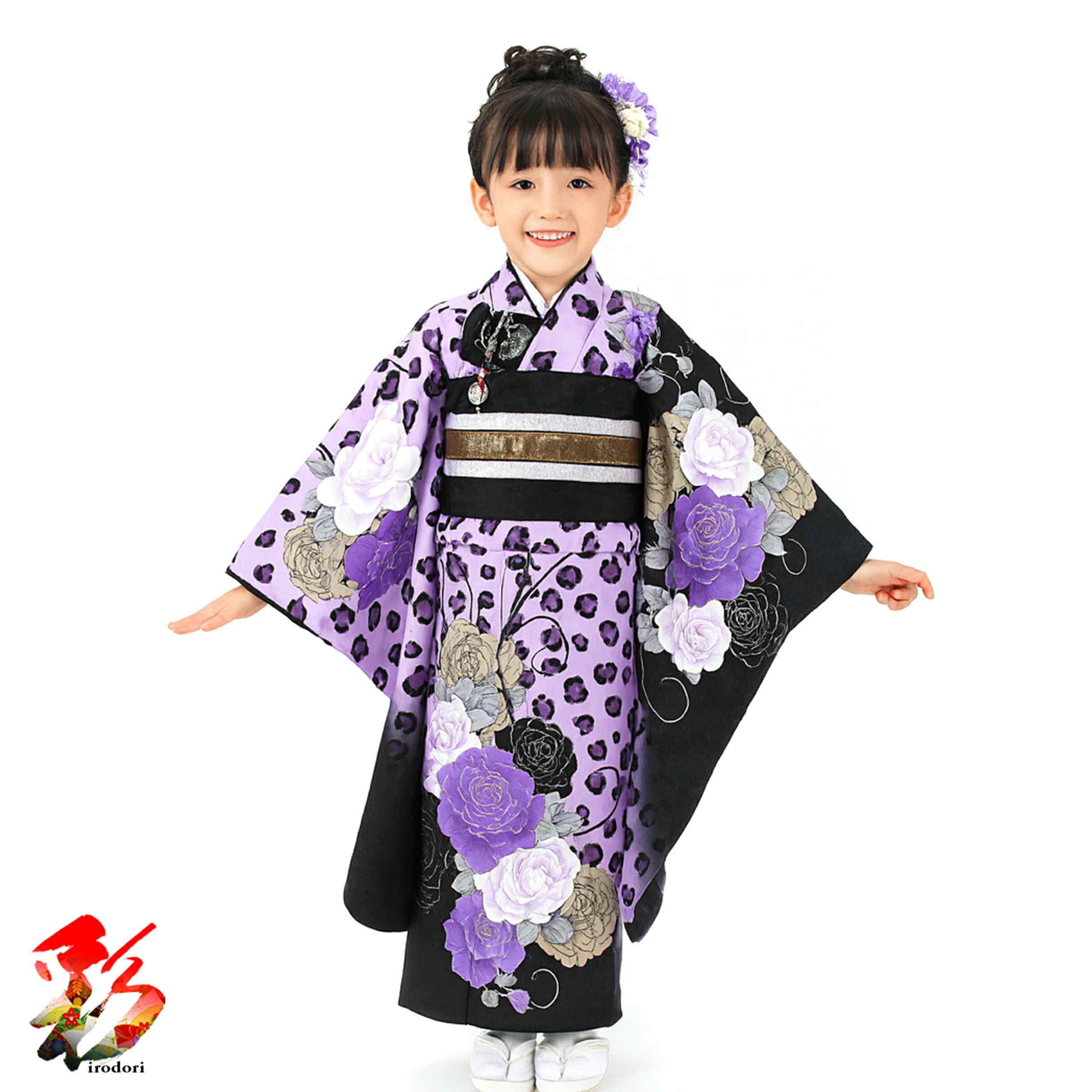 7歳 レトロ薄紫鼓 七五三 お着物・帯セット 楽天市場】【レンタル