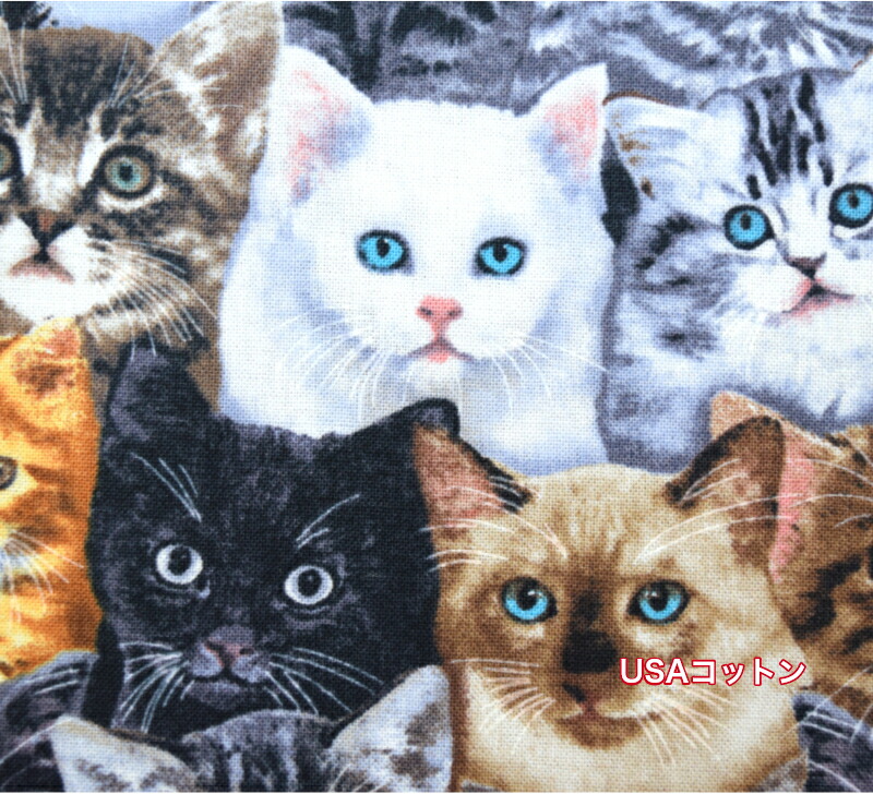 楽天市場】【パネル販売】USAコットン「猫の妖精パネル」 1パネル