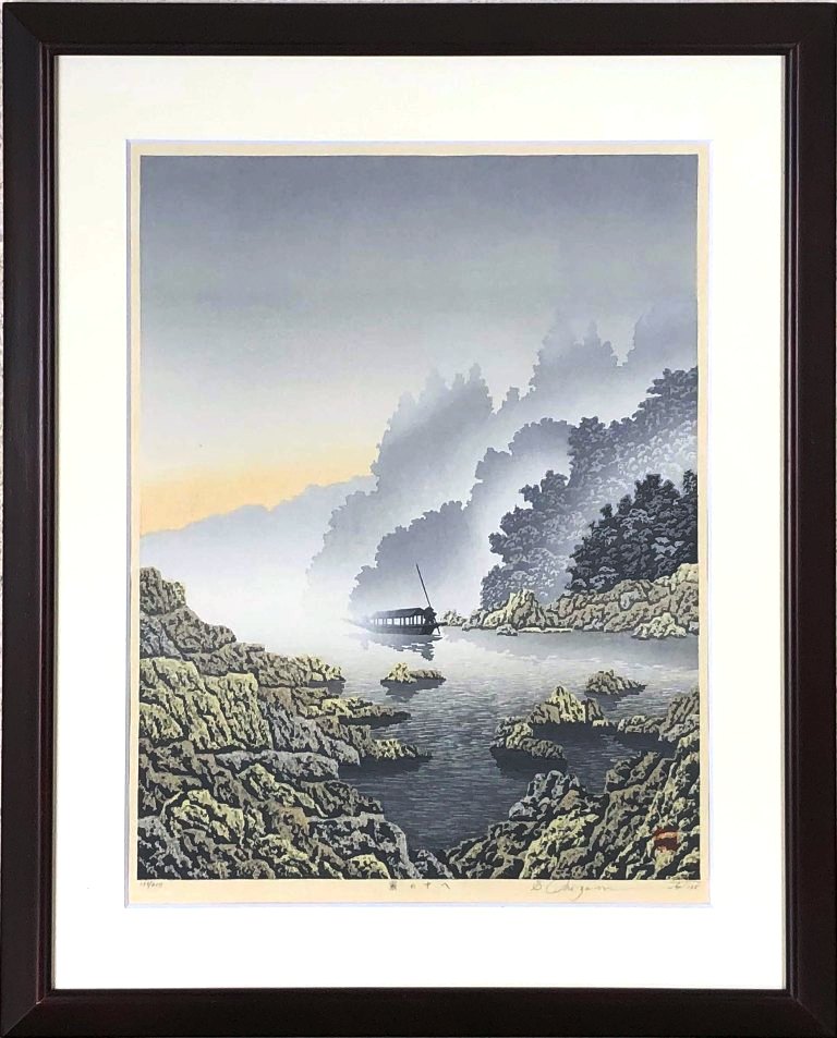 楽天市場】宮本秋風 郷愁六景「 残雪 」 木版画 【中古】 : 内田画廊
