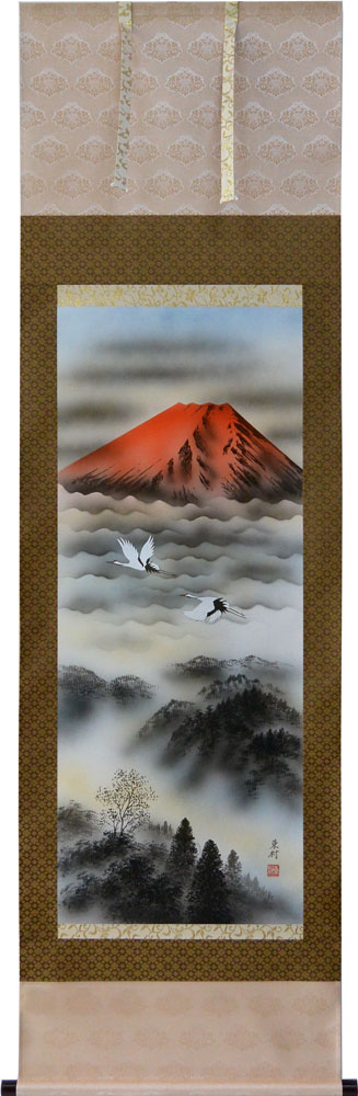 楽天市場】掛軸 高砂 小島雲嶺作(掛け軸 尺五立)幅54.5cm×丈190cm