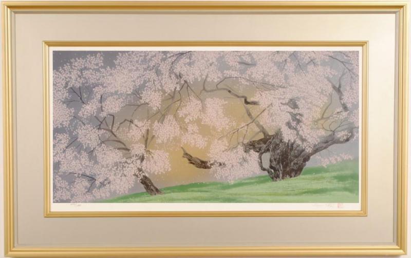 楽天市場】三輪晁勢 菖蒲 花 絵画 和風 リトグラフ 版画 インテリア