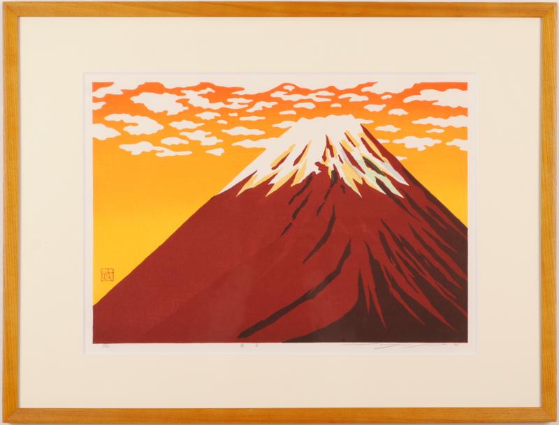池田彰彦 「富士」10号 日本画 アート 絵画 和室 池田彰彦 「富士」10