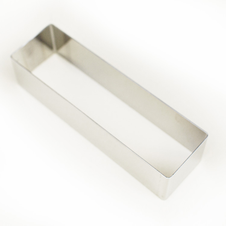楽天市場】つなぎ目なし 角 セルクル型 21cm × 10cm × 高さ5cm 18-8