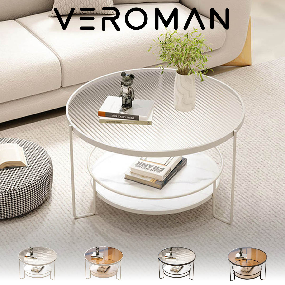 楽天市場】[直径60cm] VeroMan クリアテーブル テーブル クリア 透明