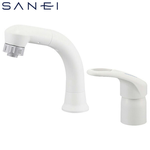 楽天市場】SANEI ツーホールシングルレバー洗面混合栓 K57C-13 水栓