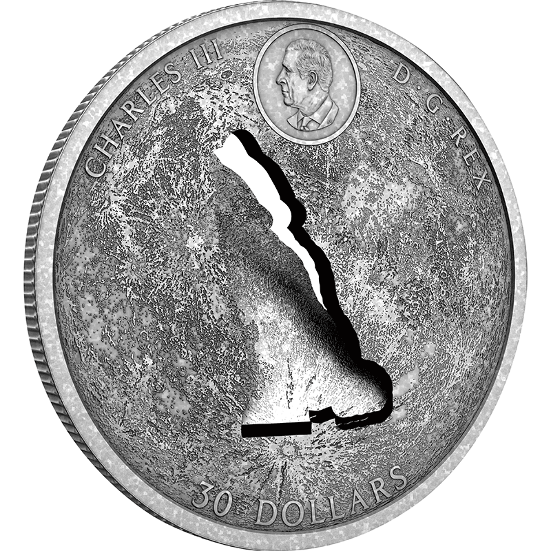 カナダ 2024年 カナダの最新技術 吠えるオオカミ 30ドル銀貨