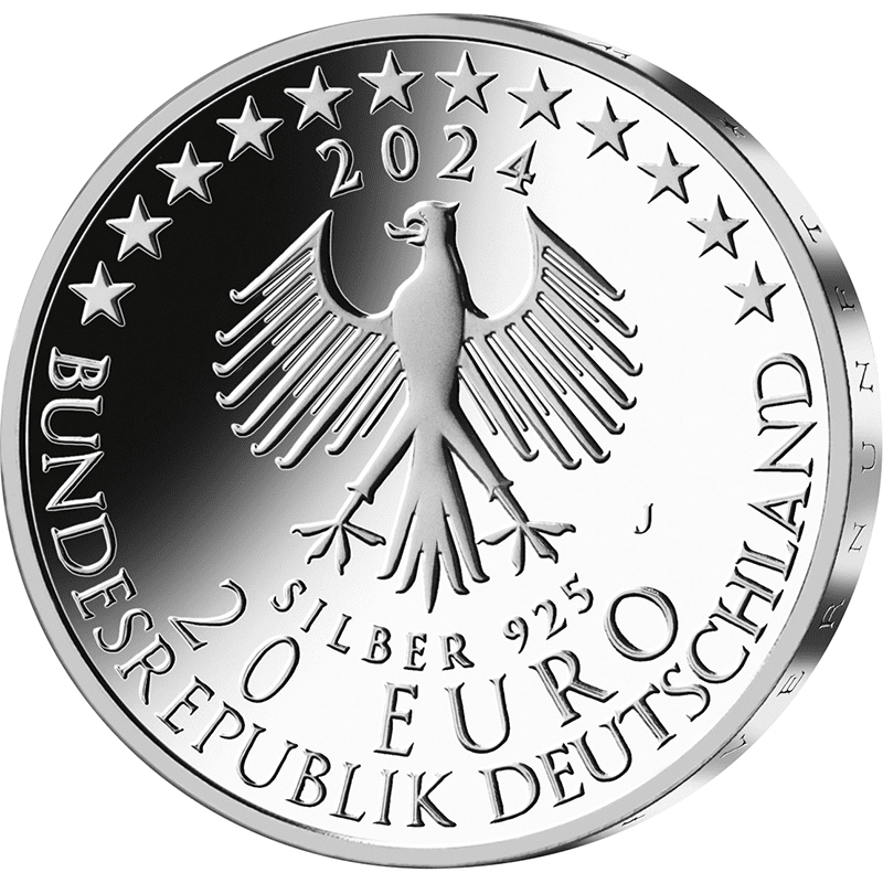 ドイツ 2024年 イマヌエル・カント生誕300周年 20ユーロ銀貨 未使用
