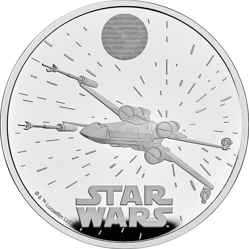 供給元問合せ】英国 2024年 スター・ウォーズ Xウイング 10ポンド銀貨