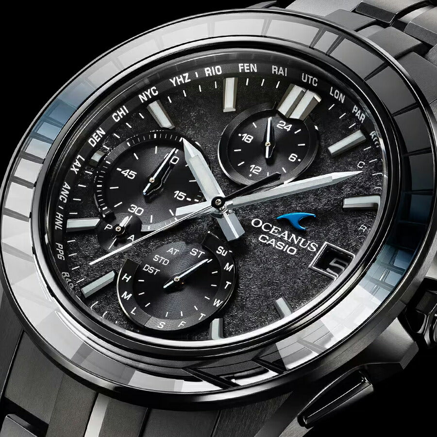 オシアナス マンタ S7000 限定モデル 江戸切子ベゼル OCW-S7000CN-1AJF