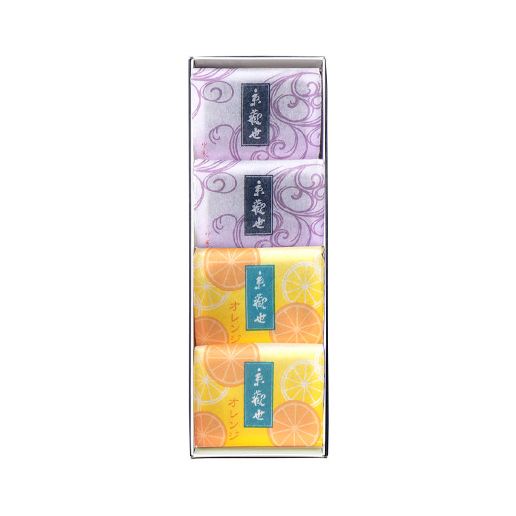 京観世詰合せ〔オレンジ〕 4個入｜定番の和菓子｜鶴屋吉信公式