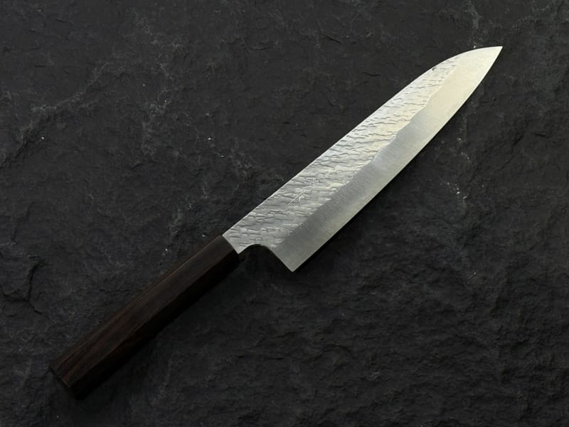 佐治武士SPG STRIX 粉末鋼槌目牛刀黑檀柄