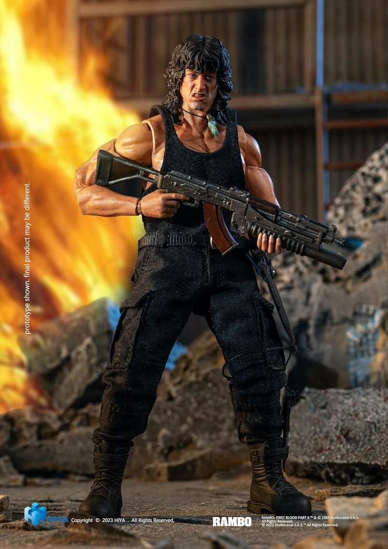 Hiya Toys 1/12 Rambo III Exquisite Super Series John Ra