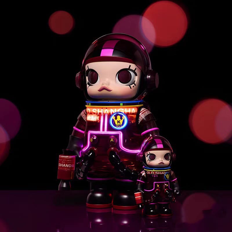 上海限定POPMART 泡泡瑪特MEGA SPACE MOLLY 又見夜上海1000% 400% 百樂門