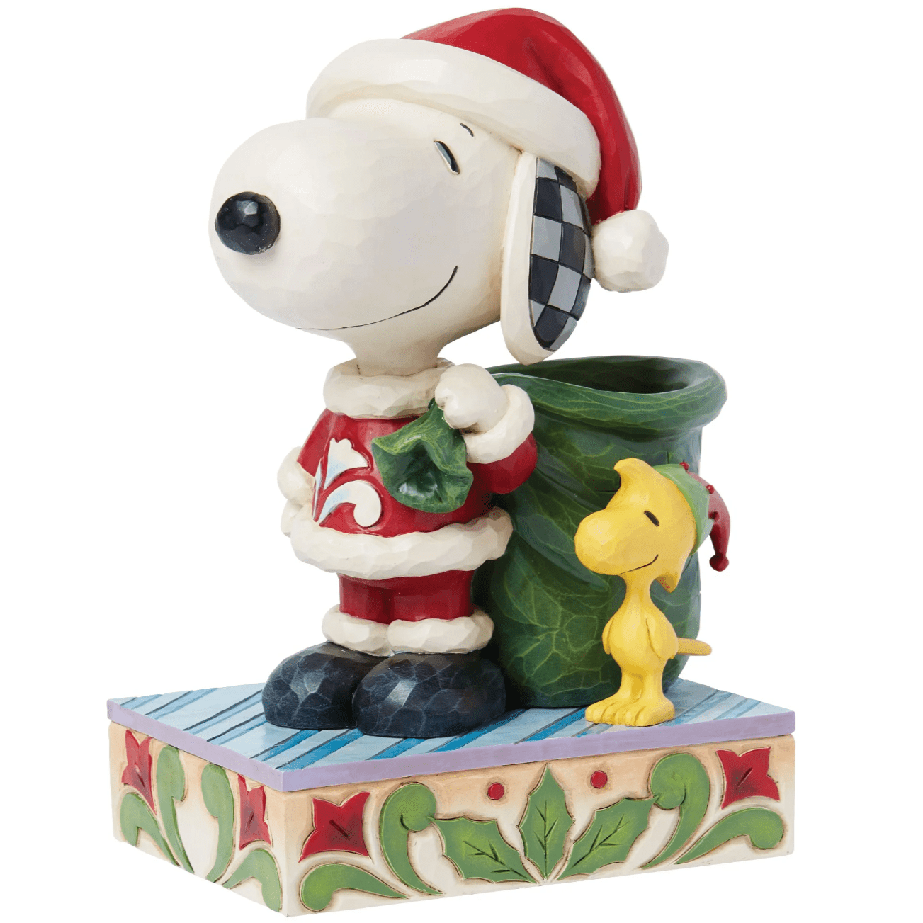 Snoopy Santa with Bag and Elf Woodstock - Jim Shore Peanuts(ジム