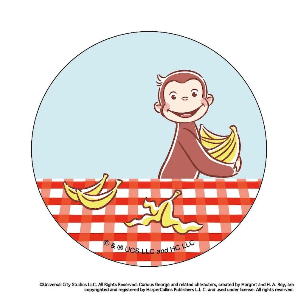 おさるのジョージ グッズ 通販 Curious George 缶バッジ まじかる