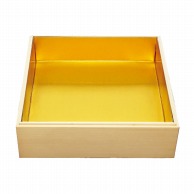 神堂 白木重箱 下段 金台紙付 6.5寸 1個（ご注文単位1個）【直送品