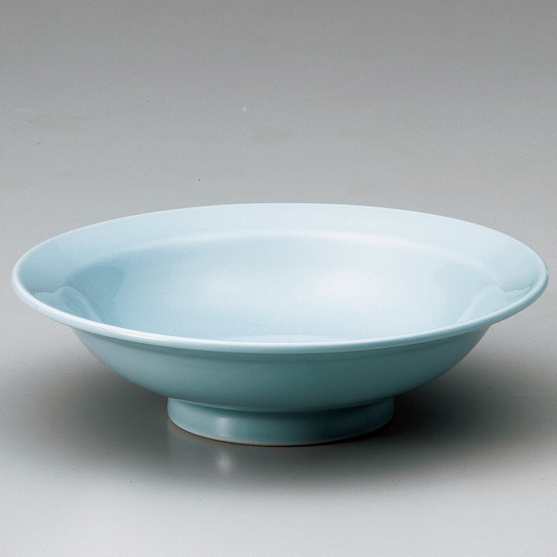 金正陶器 青磁8.0丸高台皿 1個（ご注文単位1個）【直送品】 包装用品