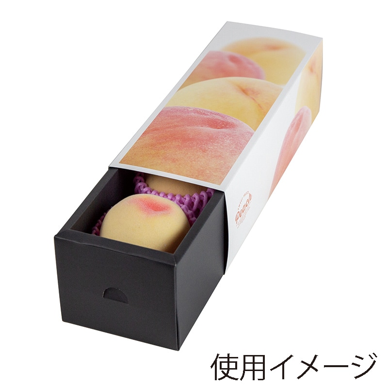 ヤマニパッケージ 桃箱 桃だより 3kg L-2339 10枚/束（ご注文単位4束